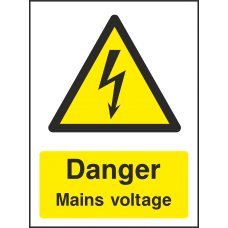 Danger Mains Voltage - Portrait